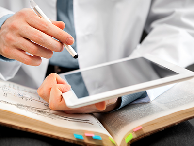 Doctor referencing notes